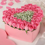 Pink Roses Heart