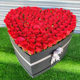Exotic Red Heart Basket