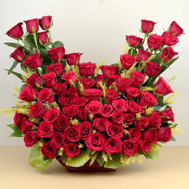Rose Romance Basket