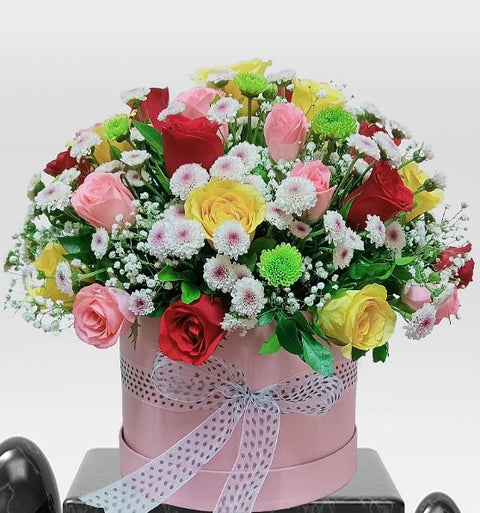 Celebration With  Mix Melody Roses 
