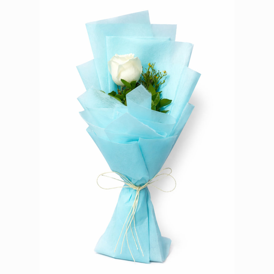 Pure Whisper Single White Rose