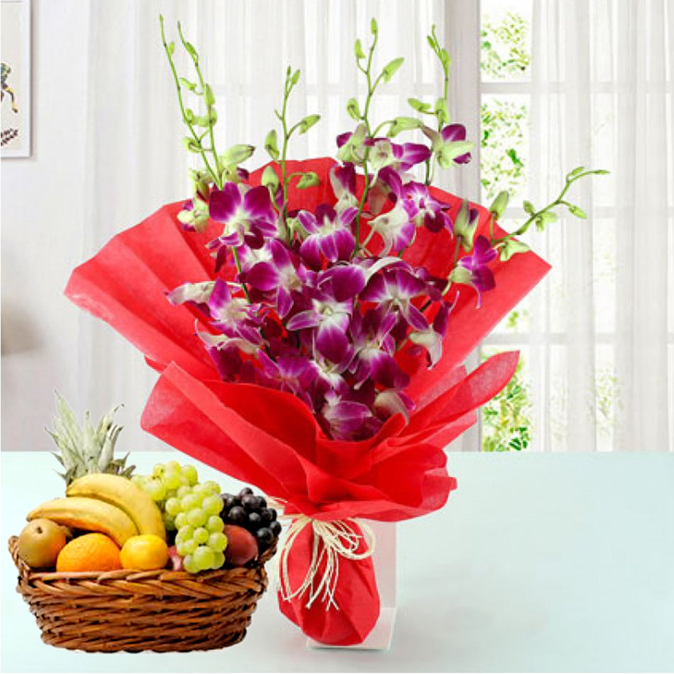Delightful Fresh Fruit Purple Paradise