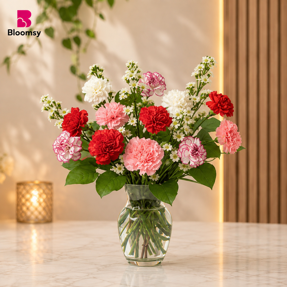 Carnation Harmony Vase