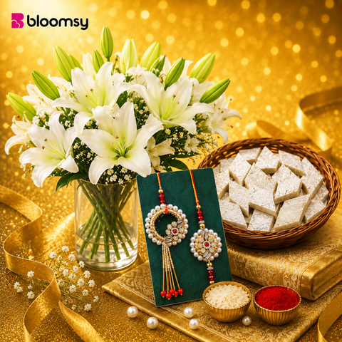 Pearl Grace Rakhi Set
