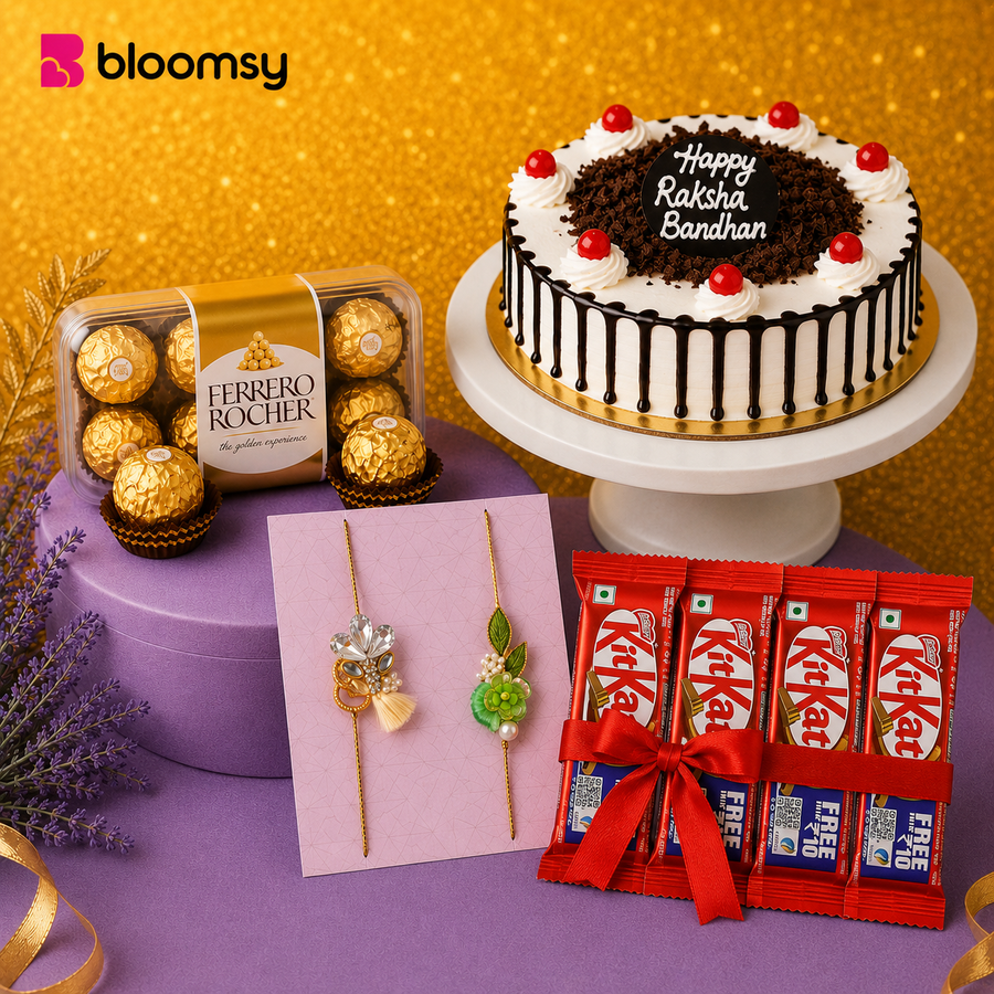 Rakhi Cake & Chocolate Surprise