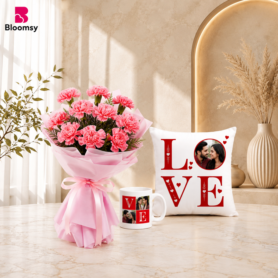 Pink Carnation Affection Set