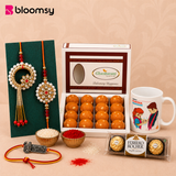 Pearl Charm Rakhi Duo