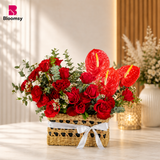 Scarlet Bloom Basket