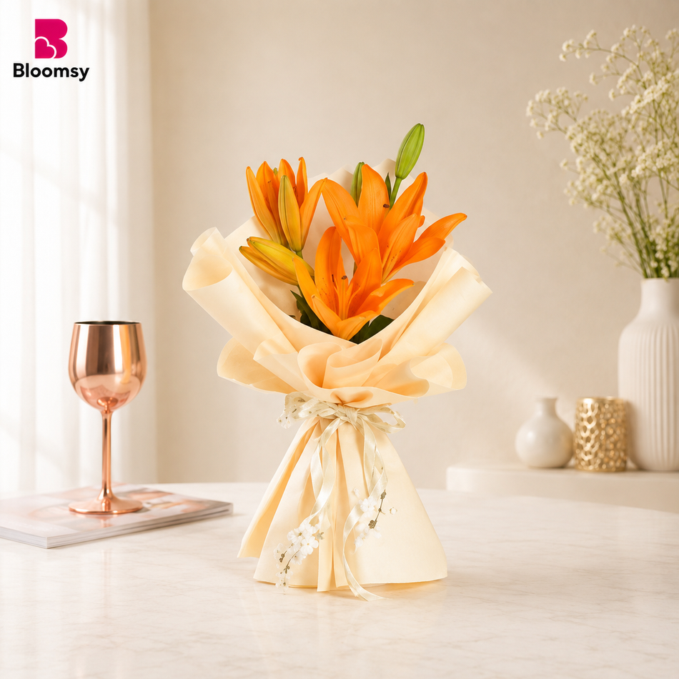 Saffron Lily Charm