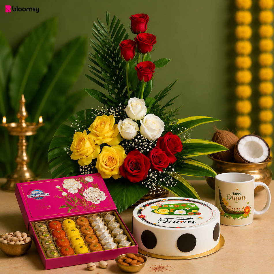 Kerala Rose & Mithai Set