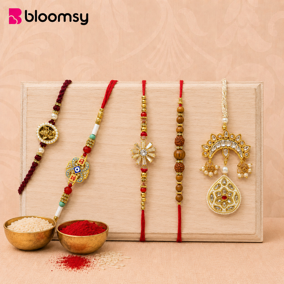 Five Elegant Rakhi Collection