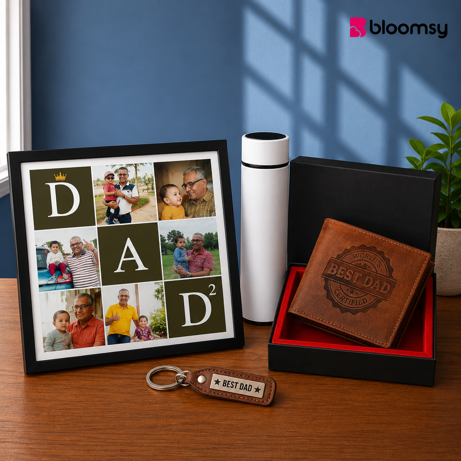 Dad’s Signature Collection | Personalised Father’s Day Gift Combo | Bloomsy