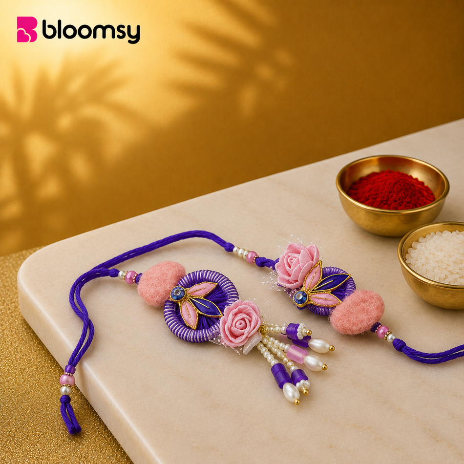 Togetherness Bloom Rakhi Set