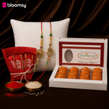 Golden Charm Rakhi Duo