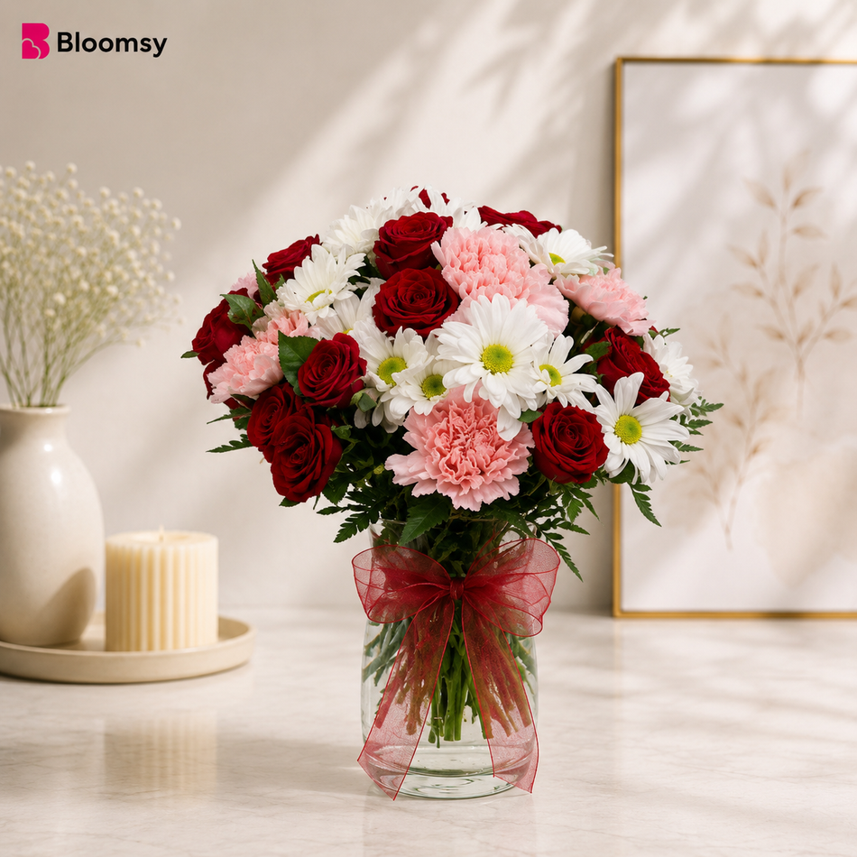 Rosy Whispers Vase