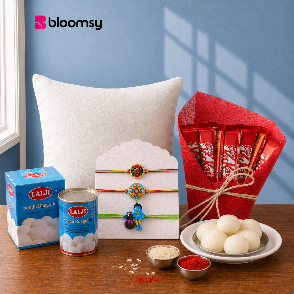 Krishna Joy Rakhi Set
