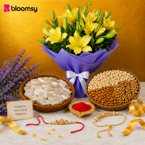 Golden Bond Rakhi Set