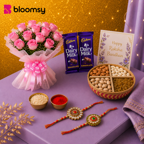 Royal Roses & Rakhi Delight