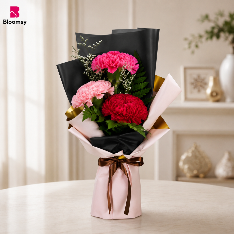 Trio Carnation Charm