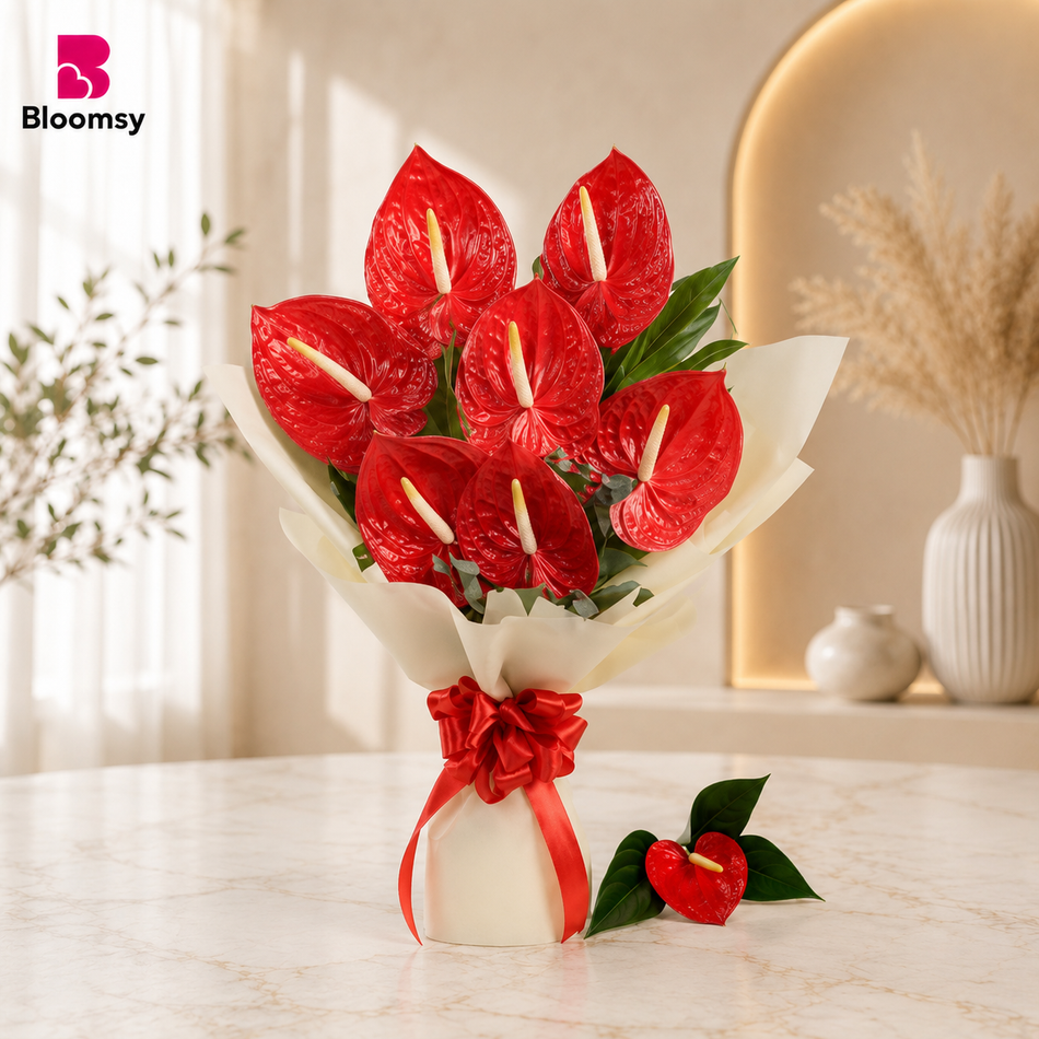 Scarlet Anthurium Elegance