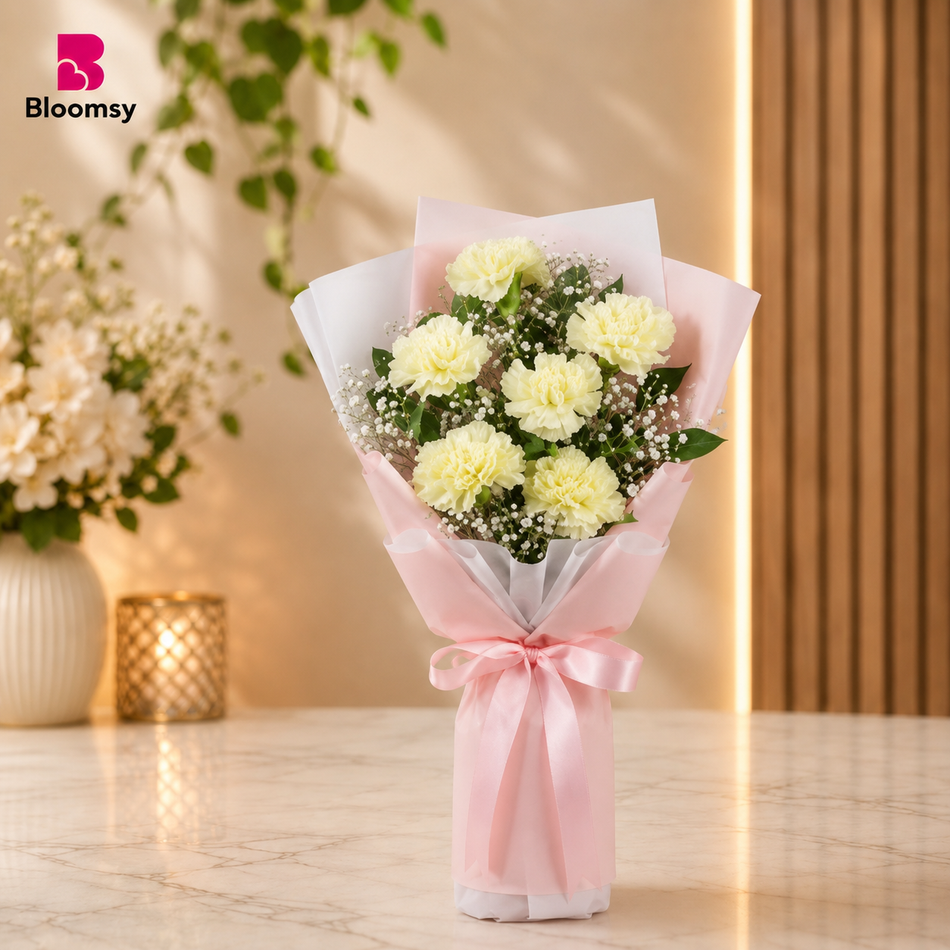 Creamy Carnation Charm