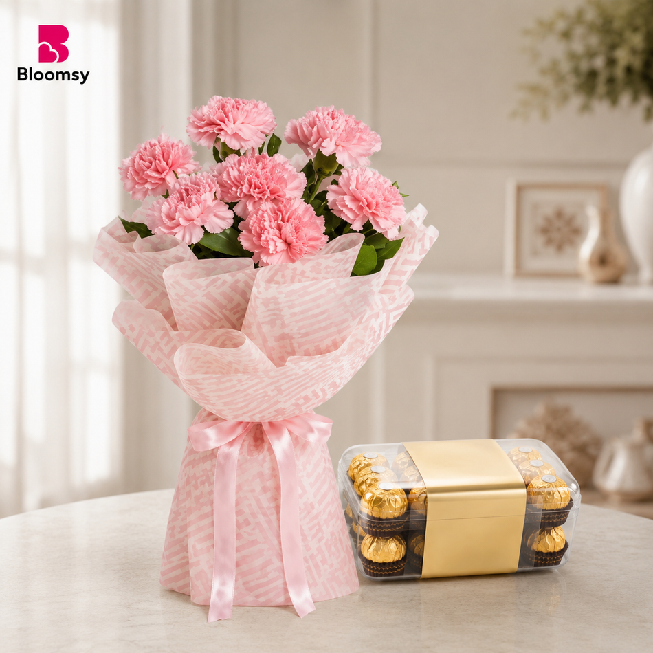 Blush Carnation Delight