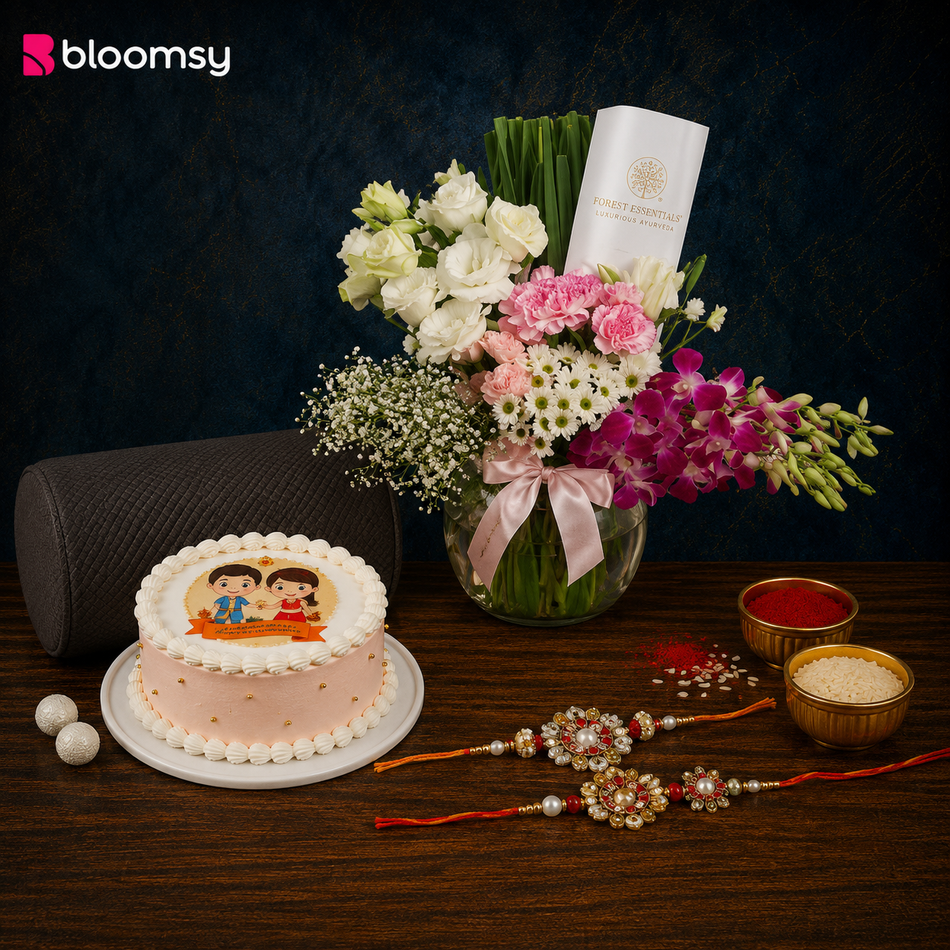Floral Cake Couple Blessings