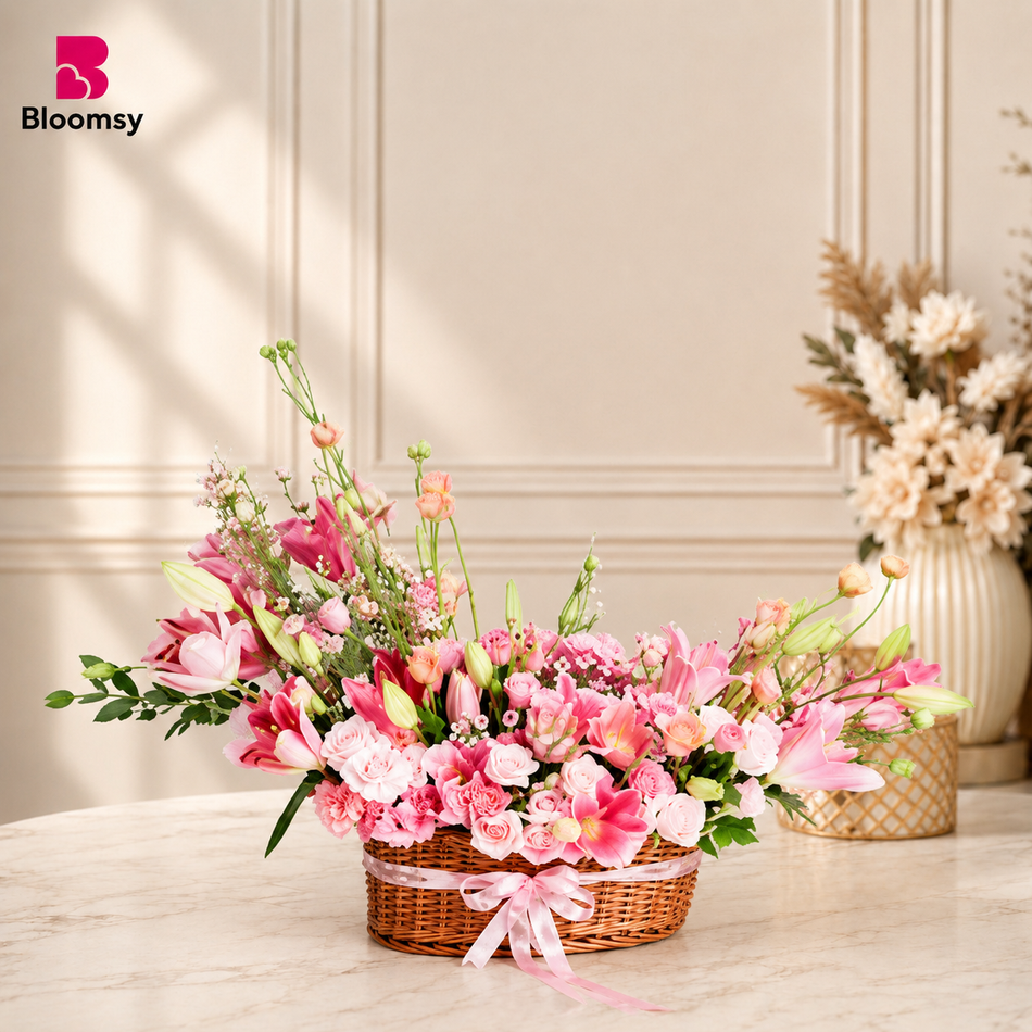 Pink Serenity Basket