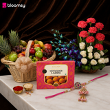 Pink Blossom Rakhi Pair