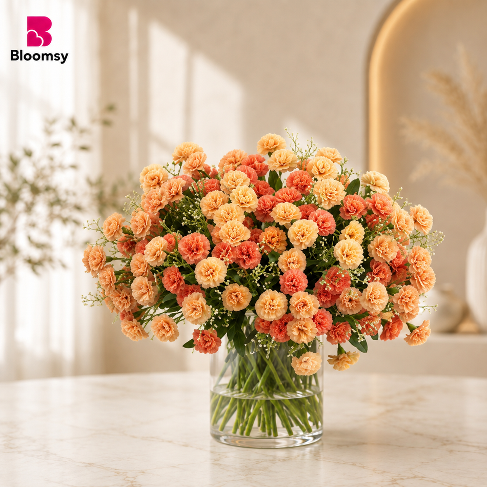 Peach Carnation Glow