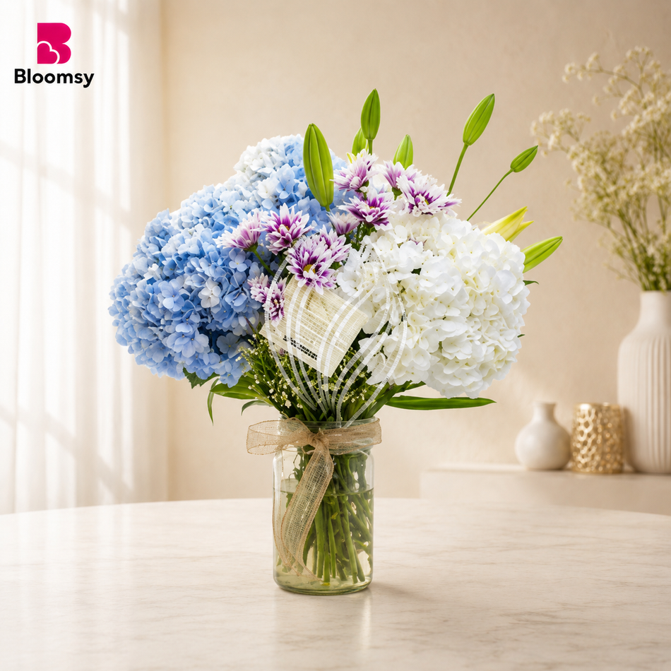Serene Blooms Vase