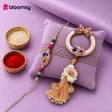 Peacock Grace Rakhi Jodi