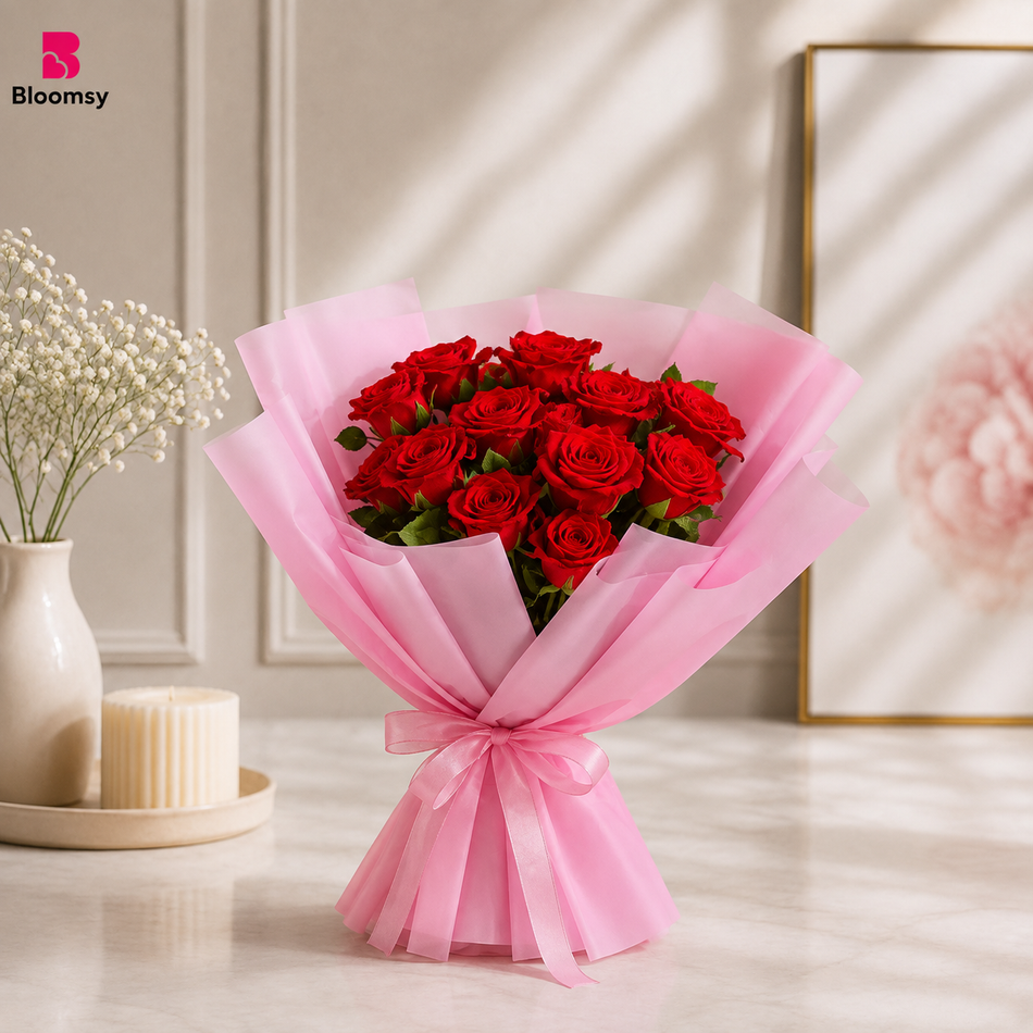 Crimson Heart Bouquet
