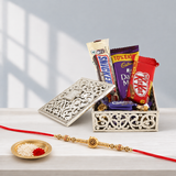 Golden Charm Rakhi Box