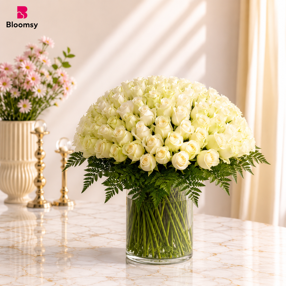 Ivory Elegance Roses
