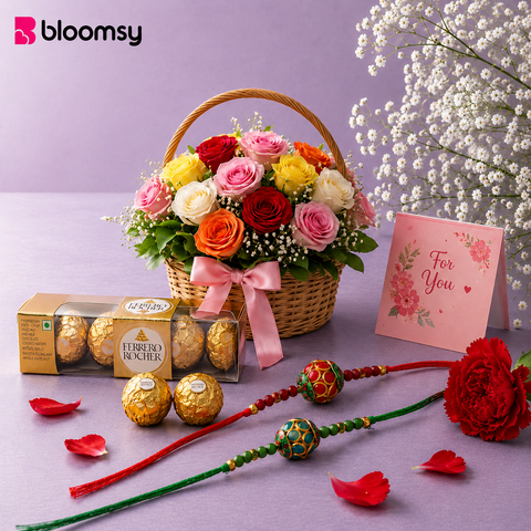 Twin Joy Rakhi Basket