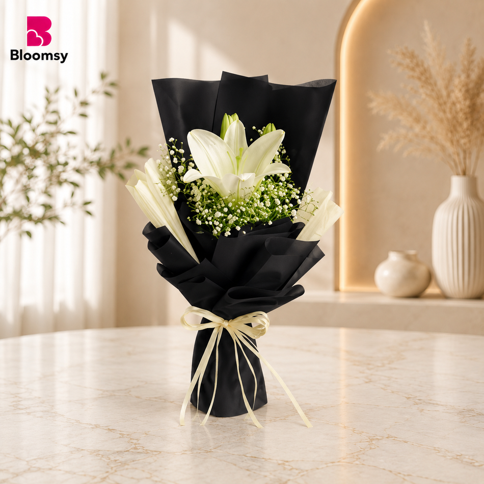 Ivory Lily Silhouette