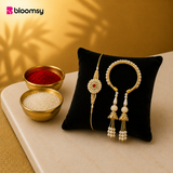 Pearl Harmony Rakhi Set