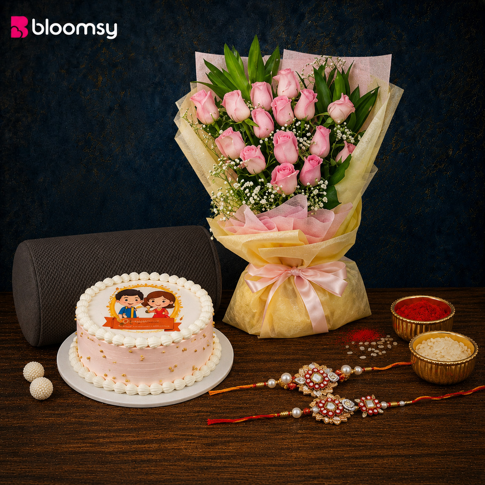 Blissful Bond Rakhi Set