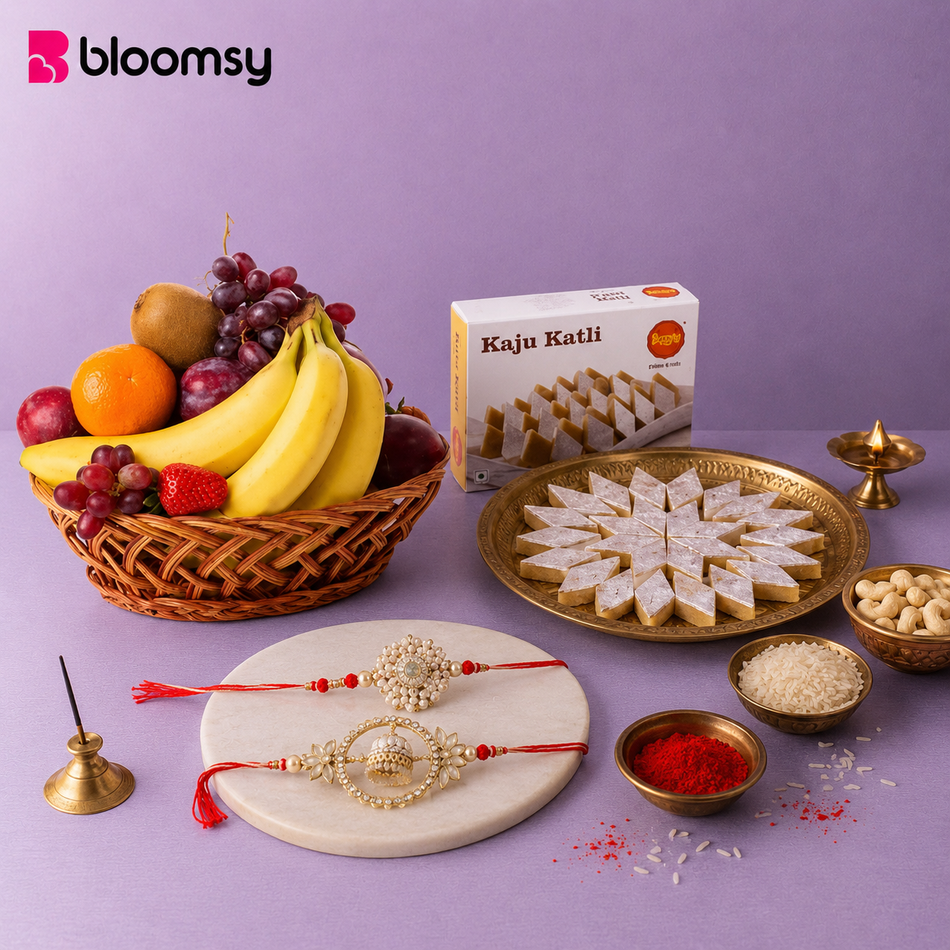 Pearl Kaju Rakhi Blessings