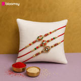 Trio of Red Green Rakhis