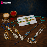 Lotus Pearl Rakhi Set of 5