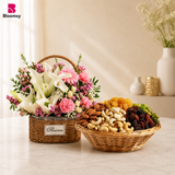 Serene Lily and Nut Harmony