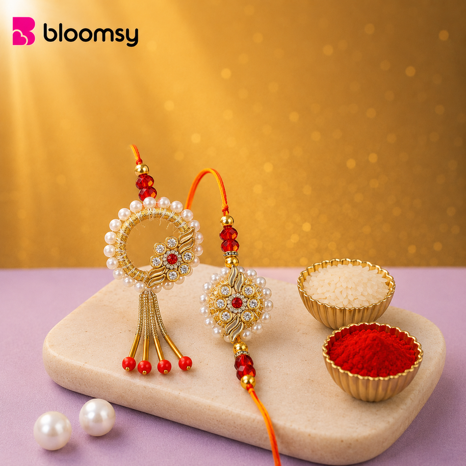 Red Tassel Pearl Duo