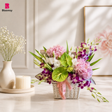 Serene Orchid Basket