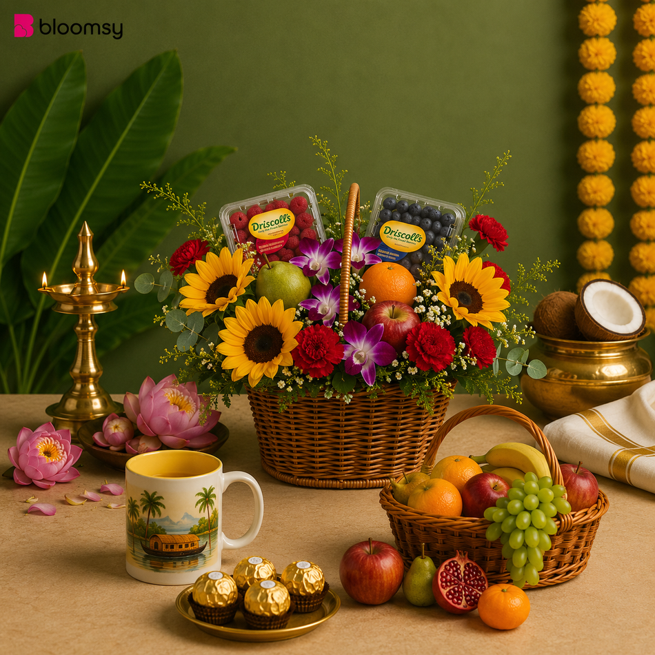 Kerala Fruit & Flower Basket