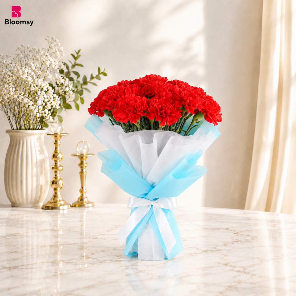 Crimson Carnation Charm