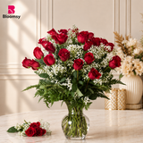 Crimson Romance Vase