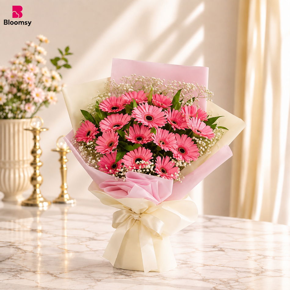 Rosy Gerbera Cheer