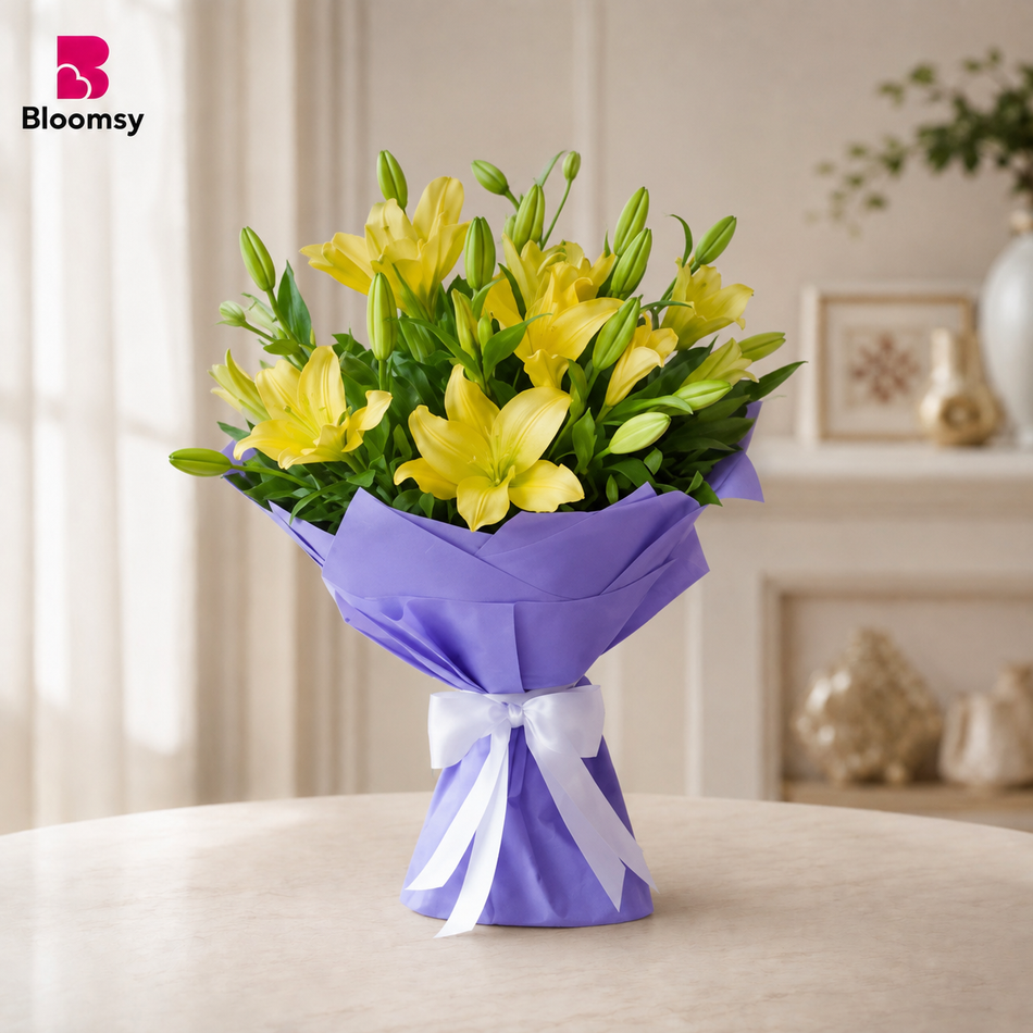 Sunlit Lily Charm